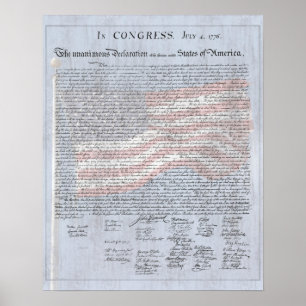 Unabhängigkeitserklärung des US-Geschichtsstudios Poster