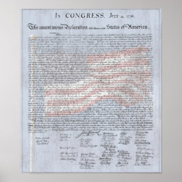 Unabhängigkeitserklärung des US-Geschichtsunterric Poster