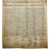 Unabhängigkeitserklärung Duschvorhang (Vorderseite)