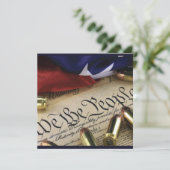 Unabhängigkeitserklärung Einladung (Stehend Vorderseite)