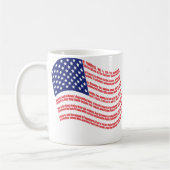 Unabhängigkeitserklärung Flaggen-Tasse Kaffeetasse (Links)