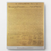 Unabhängigkeitserklärung Fotoplatte (Vorderseite)