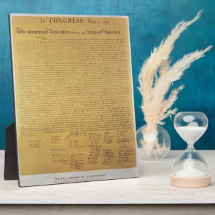 Unabhängigkeitserklärung Fotoplatte