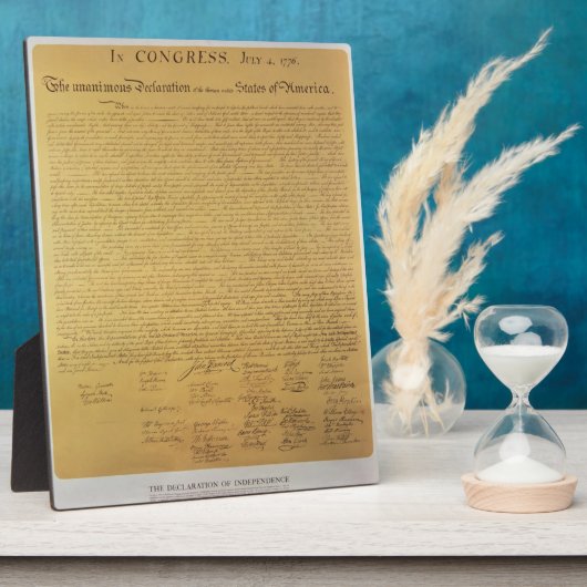 Unabhängigkeitserklärung Fotoplatte (Seite)