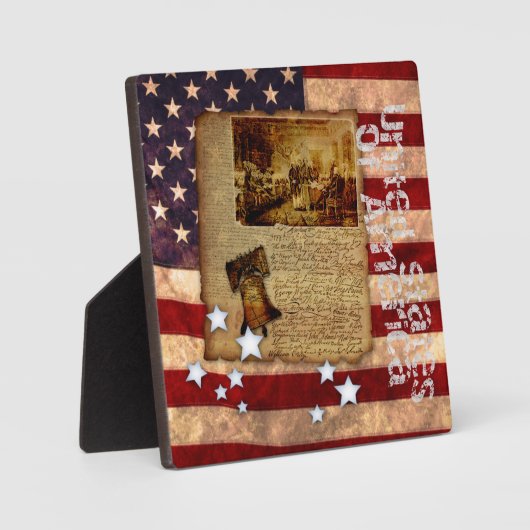 Unabhängigkeitserklärung Fotoplatte (Vorderseite)