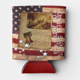 Unabhängigkeitserklärung gegenüber der US-Flagge Dosenkühler