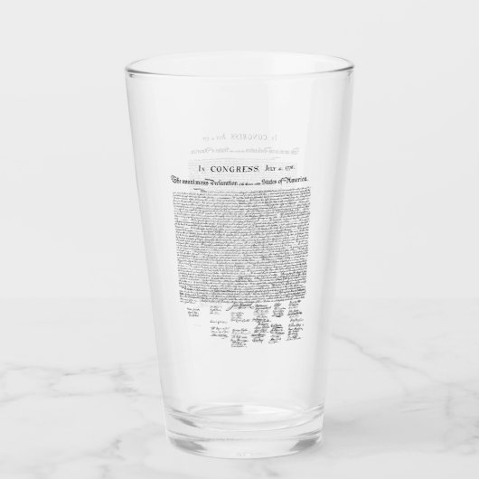 Unabhängigkeitserklärung Glas (Vorderseite)