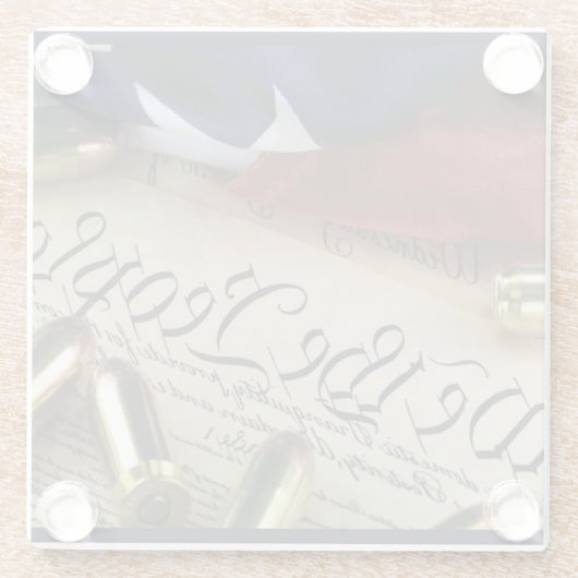 Unabhängigkeitserklärung Glasuntersetzer (Rückseite)