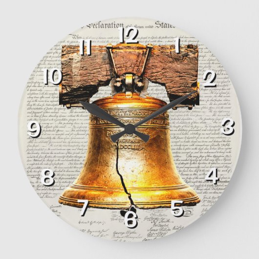 Unabhängigkeitserklärung große wanduhr (Vorderseite)