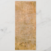 Unabhängigkeitserklärung 📜 historischen Parchmen Menükarte (Rückseite)