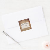 Unabhängigkeitserklärung 📜 Historisches Jahr 1776 Quadratischer Aufkleber (Umschlag)