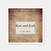 Unabhängigkeitserklärung 📜 Historisches Jahr 1776 Serviette (Vorderseite)