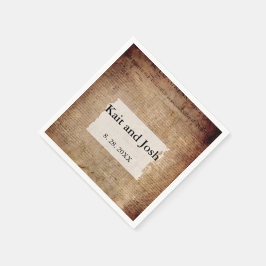 Unabhängigkeitserklärung 📜 Historisches Jahr 1776 Serviette (Ecke)