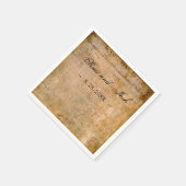 Unabhängigkeitserklärung 📜 Hochzeitsurteil Serviette (Ecke)