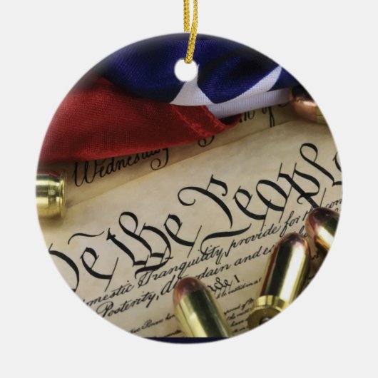 Unabhängigkeitserklärung Keramik Ornament (Vorne)