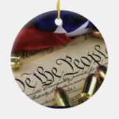 Unabhängigkeitserklärung Keramik Ornament (Hinten)