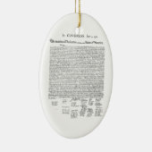 Unabhängigkeitserklärung Keramikornament (Rechts)