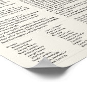 Unabhängigkeitserklärung. Klassenplakat Poster (Ecke)