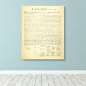 Unabhängigkeitserklärung Leinwanddruck (Insitu (Holzboden))