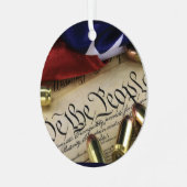 Unabhängigkeitserklärung Ornament Aus Metall (Vorderseite links)