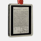 Unabhängigkeitserklärung Ornament Aus Metall (Rechts)
