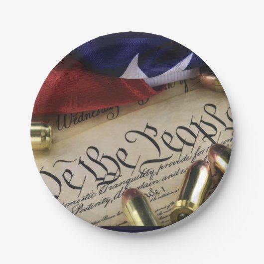 Unabhängigkeitserklärung Pappteller (Vorderseite)