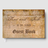 Unabhängigkeitserklärung 📜 Parchment Wedding Gästebuch (Vorderseite)