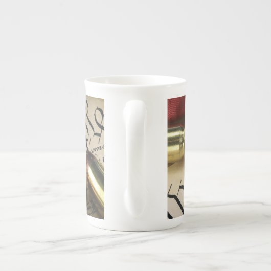 Unabhängigkeitserklärung Porzellantasse (Rückseite)