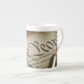 Unabhängigkeitserklärung Porzellantasse (Vorderseite Rechts)