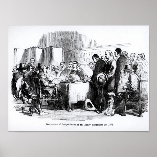 Unabhängigkeitserklärung Poster (Vorne)