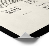 Unabhängigkeitserklärung Poster (Ecke)