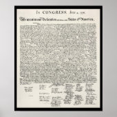 Unabhängigkeitserklärung Poster (Vorne)