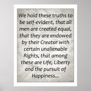 Unabhängigkeitserklärung Poster