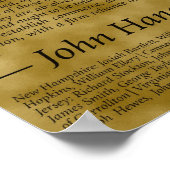 Unabhängigkeitserklärung Poster (Ecke)