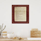 Unabhängigkeitserklärung Poster (Küche)