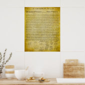 Unabhängigkeitserklärung Poster (Küche)