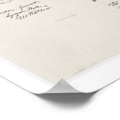 Unabhängigkeitserklärung Poster (Ecke)