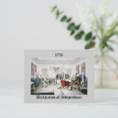Unabhängigkeitserklärung Postkarte (Stehend Vorderseite)