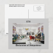 Unabhängigkeitserklärung Postkarte (Vorne/Hinten)