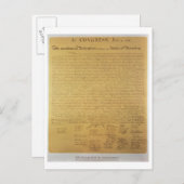 Unabhängigkeitserklärung Postkarte (Vorne/Hinten)