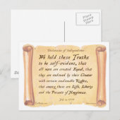 Unabhängigkeitserklärung Postkarte (Vorne/Hinten)