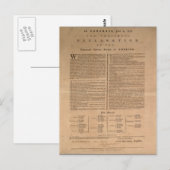 Unabhängigkeitserklärung Postkarte (Vorne/Hinten)