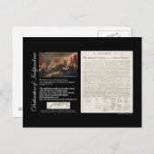 Unabhängigkeitserklärung Postkarte (Vorne/Hinten)