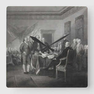 Unabhängigkeitserklärung Quadratische Wanduhr