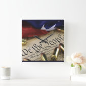 Unabhängigkeitserklärung Quadratische Wanduhr (Zuhause)