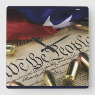 Unabhängigkeitserklärung Quadratische Wanduhr