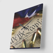 Unabhängigkeitserklärung Quadratische Wanduhr (Winkel)