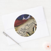 Unabhängigkeitserklärung Runder Aufkleber (Umschlag)