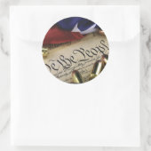 Unabhängigkeitserklärung Runder Aufkleber (Tasche)