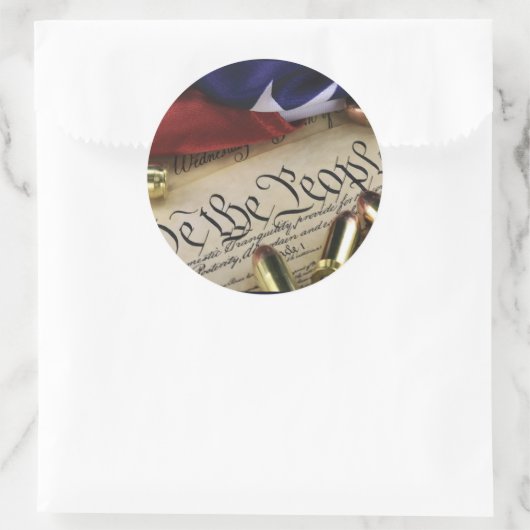 Unabhängigkeitserklärung Runder Aufkleber (Tasche)